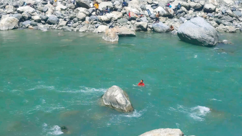 Three stranded in Mahakali River rescued