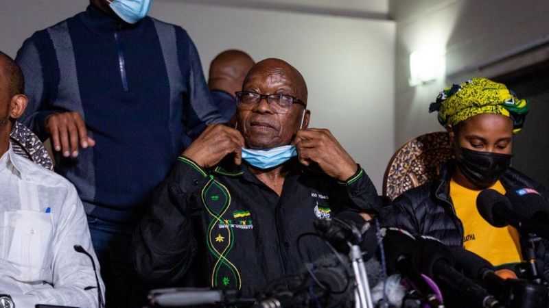Former S. African President Jacob Zuma released from jail on medical grounds