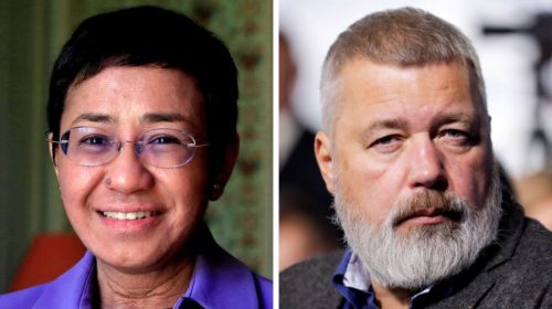 Journalists Maria Ressa and Dmitry Muratov win Nobel Peace Prize