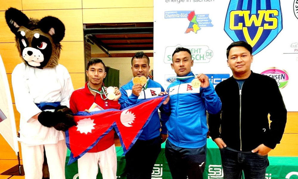 Nepal bags four gold medals in Chemnitz Open Karate Championship