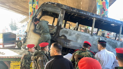 Syria: Deadly blast on military bus in Damascus