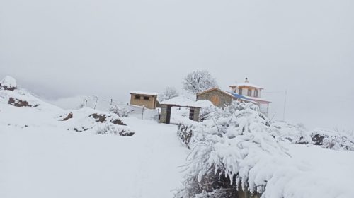 Continuous snowfall affects daily life in Humla
