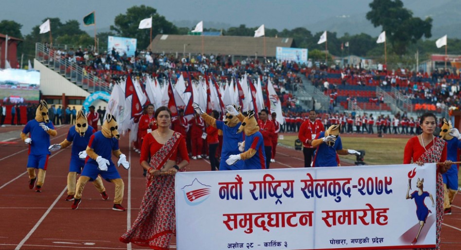 Ninth National Games open in Pokhara amid colourful ceremony