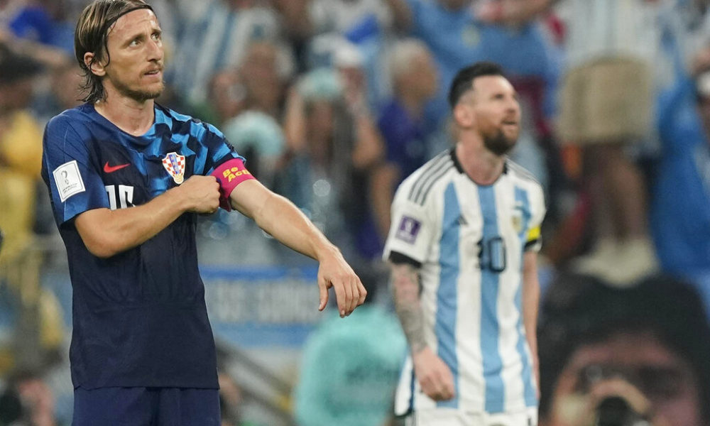 Modric shares World Cup stage with Lionel Messi in loss