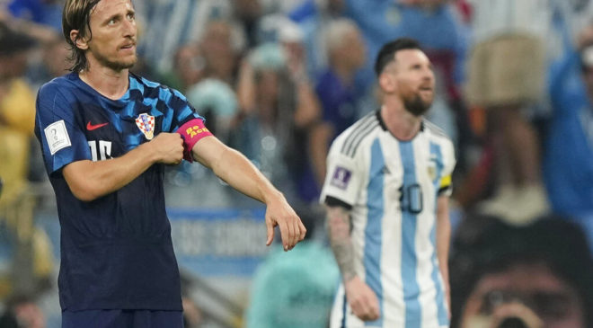 Modric shares World Cup stage with Lionel Messi in loss