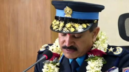Newly appointed IGP Kunwar conferred insignia