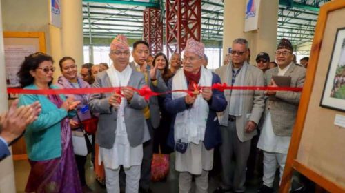 Exhibition of historical pictures of Kathmandu Valley in Pokhara