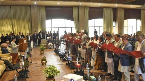Oath of newly elected members of the National Assembly