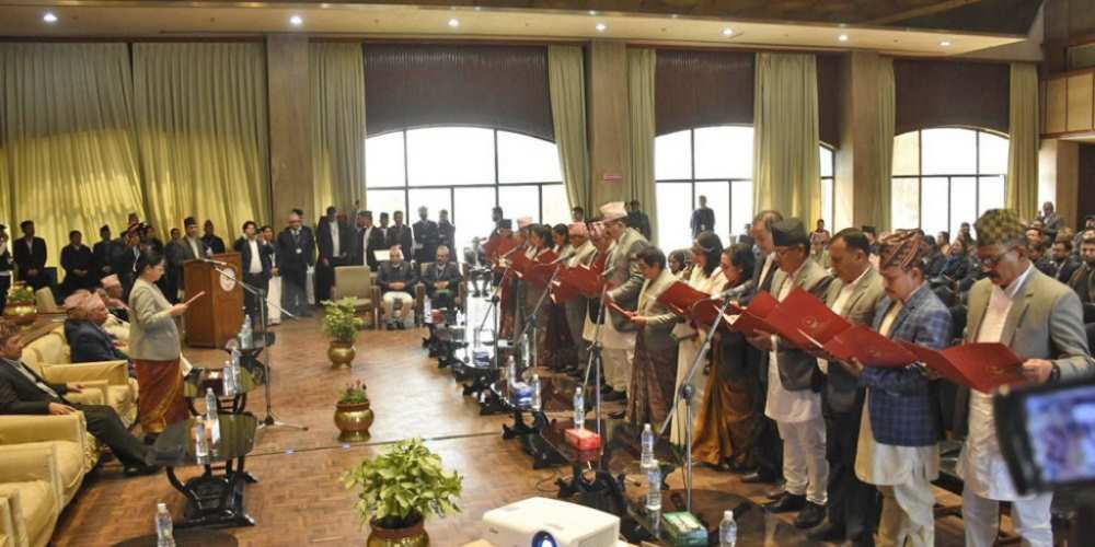 Oath of newly elected members of the National Assembly